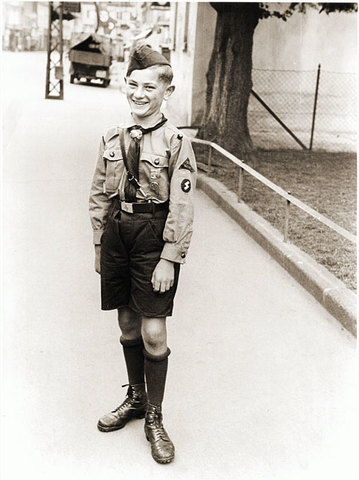 Oma Mariam gives Daniel a Hitler Youth uniform