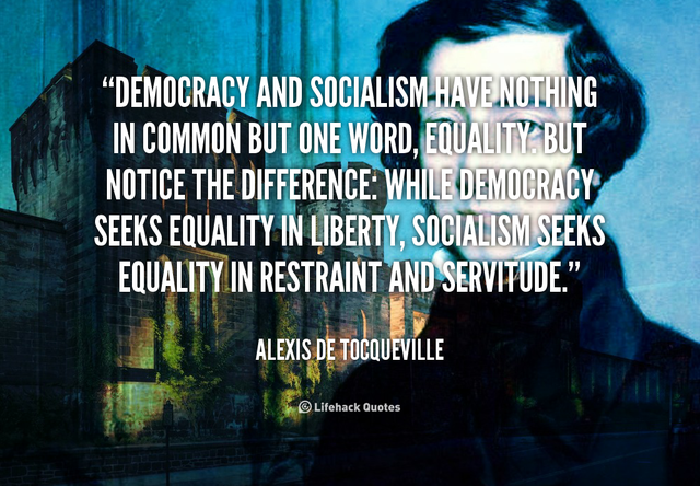 Alexis de Tocqueville gives a speech stating where he stands with Socialism