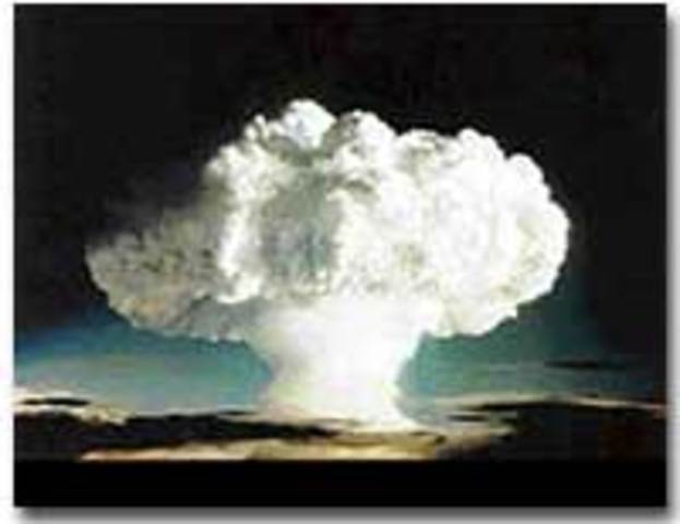 Dropping of atomic bomb