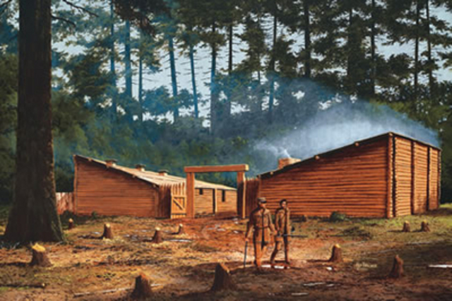 Fort Clatsop and the Pacific Ocean