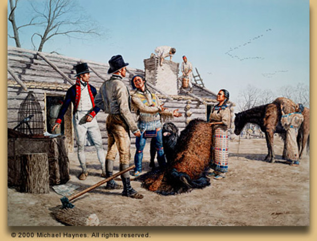 Sacagawea Meets Lewis and Clark