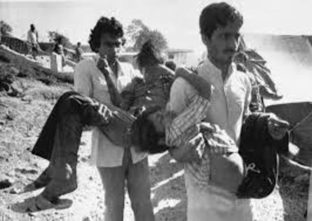 Bhopal disaster in India.