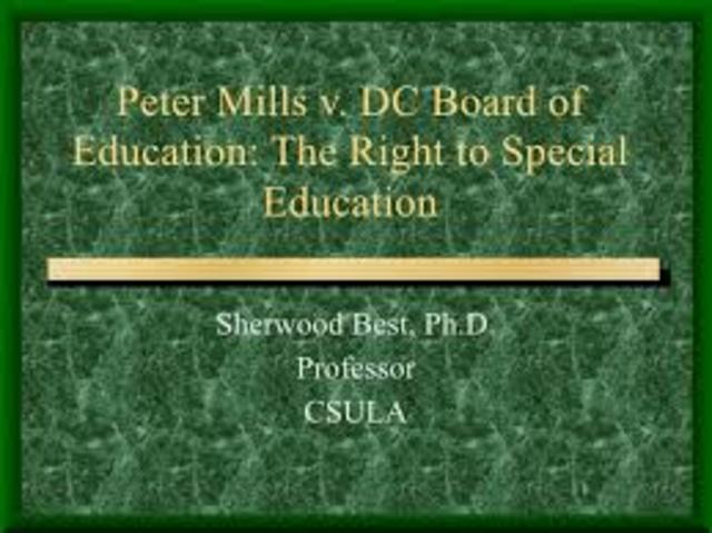 Mills vs. Board of Education of the District of Columbia.
