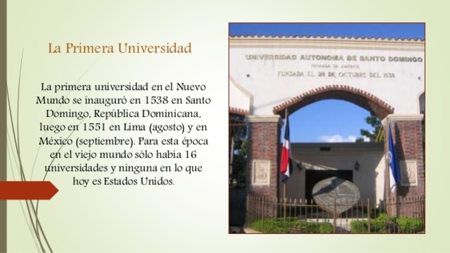 La primera universidad en el Nuevo Mundo