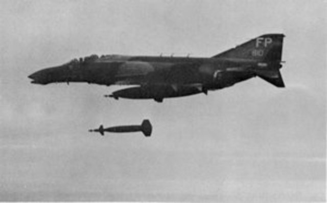 First bombing in Vietnam