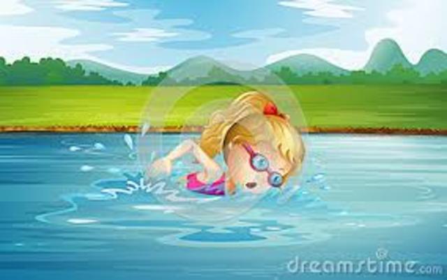 started swimming classes