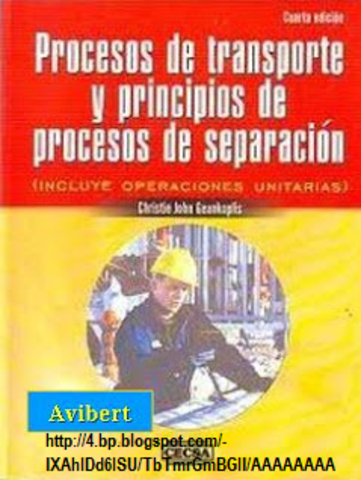 Publicaciones importantes de Operaciones Unitarias por varios autores