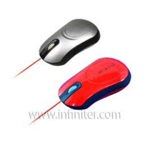 El led el mouse optico fue sustituido por un laser invadiendo el mercado