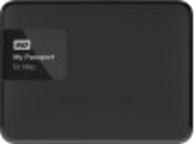 WD - My Passport para Mac Disco duro externo portátil de 1TB USB 3.0/2.0 - Negro