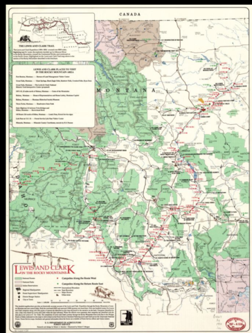 They begin to cross the Rocky Mountains.