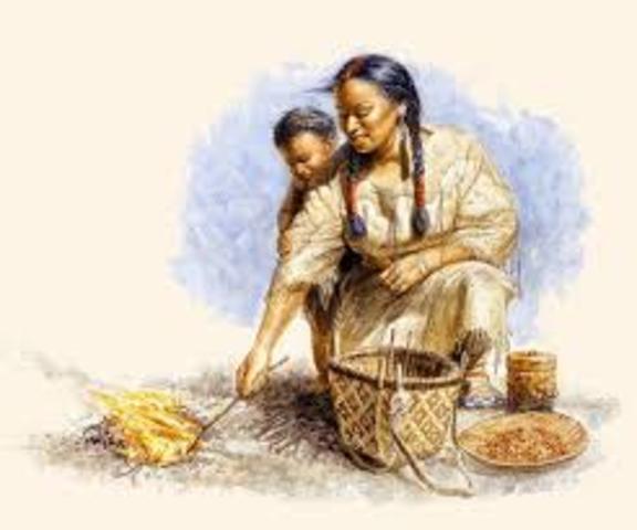 Sacagawea get's her son, and Lewis helps the baby come out.