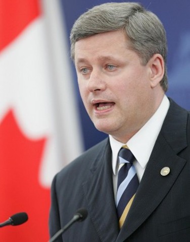 stephen harper elected as P.M