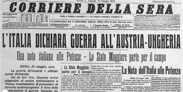 L'Italia entra in guerra