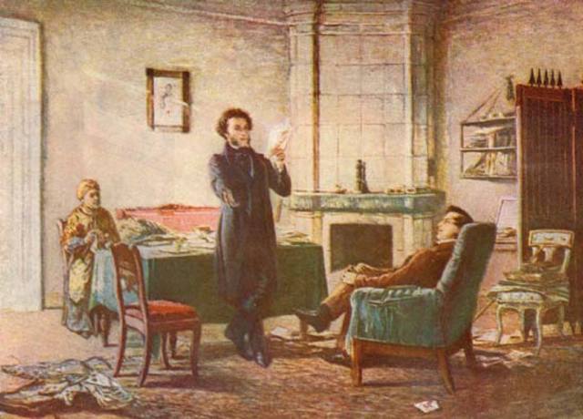 Посещение Пушкина И. И. Пущиным