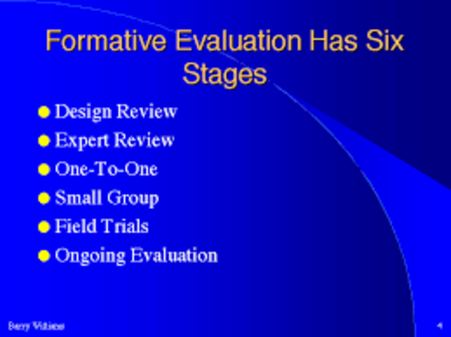 Formative Evaluation