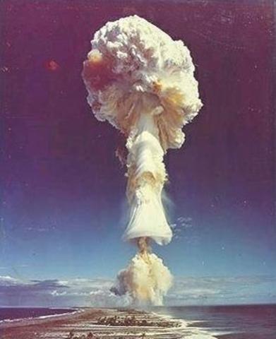 Last French Atomic bomb test