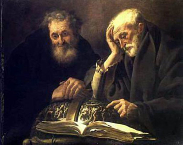 DEMÓCRITO Y PLATÓN