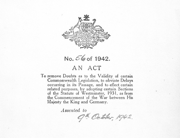 Statute of Westminster