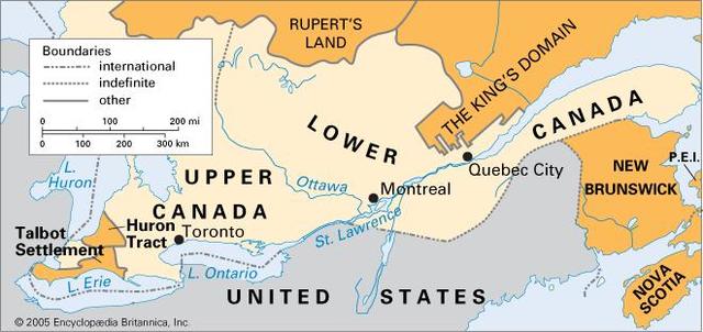 Upper and West Canada