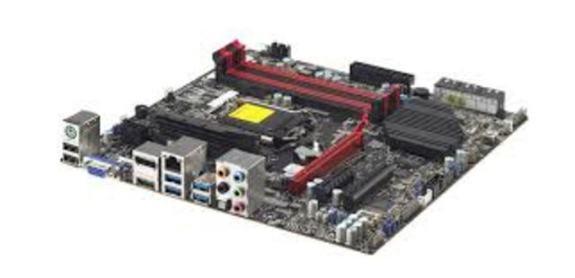 muchas placas madre para computadoras personales apoyado una amplia gama...