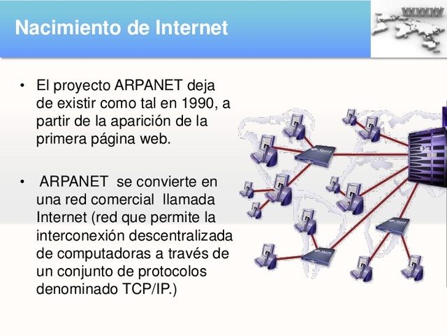 En esta década ARPANET se convierte en Internet.
