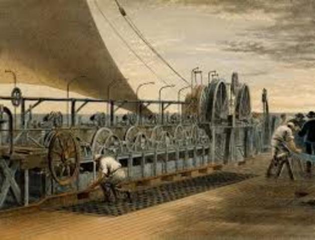 Comienza a instalarse el primer cable telefónico trasatlántico