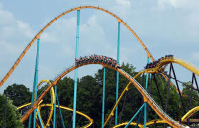 i went to six flags for the first time