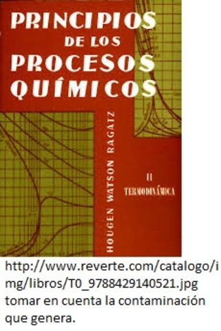 Publicacion de trilogia de libros de ing. quimica