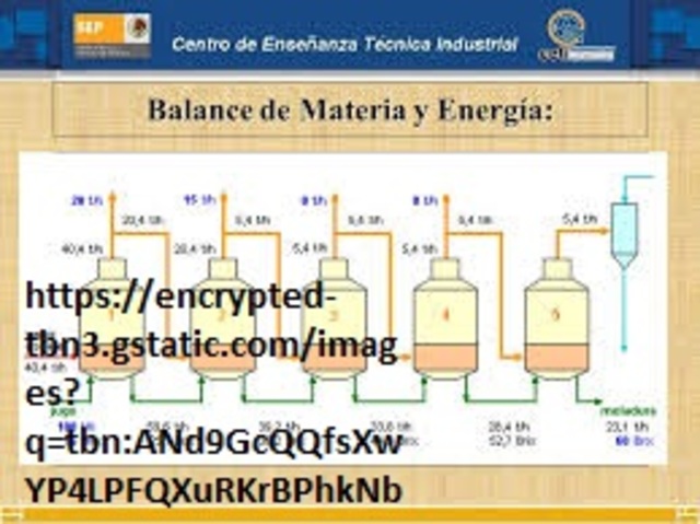 Balances de materia y energía.