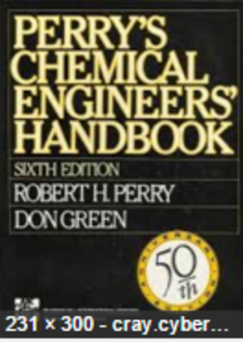 primera edición del Chemical Engineers Handbook, de John H. Perry.