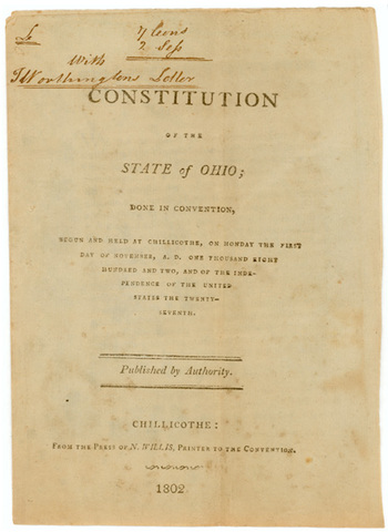 Creation of the Ohio Constitution