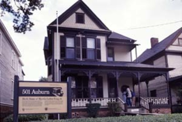 Martin Luther King Jr. was born in his home in Atlanta Georgia