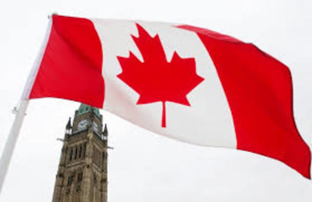 Canada gets a new red-and-white, maple leaf flag