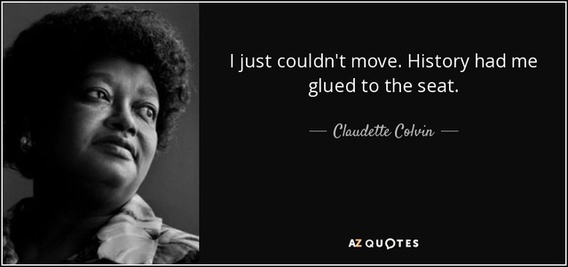 Claudette Colvin refuses to give up her seat