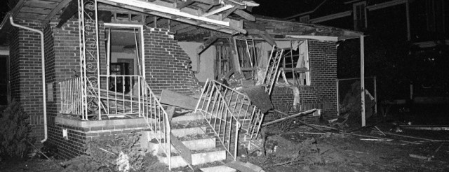 king house is bombed