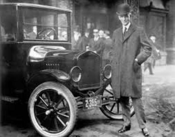 Henry ford starts the Ford motor