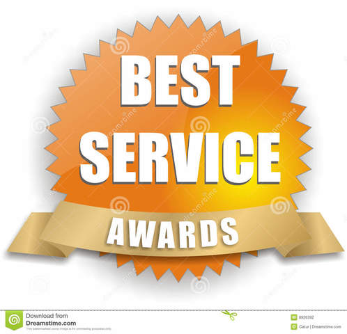 Achieved Best Service award