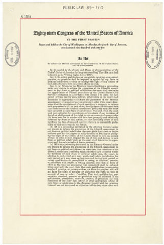 Voting Rights act approved