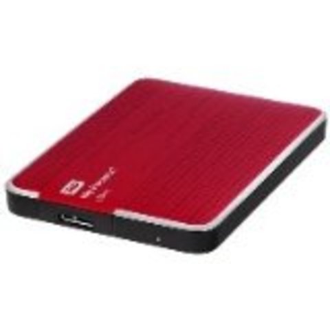 Western Digital My Passport Ultra - Disco duro externo de 2 TB (5400 rpm, USB 3.0, 2.5"), rojo