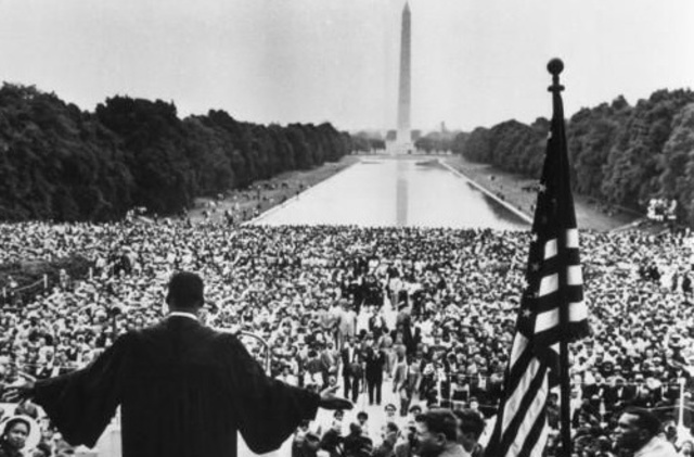In 1963 he gave his famous speech " I have a dream".