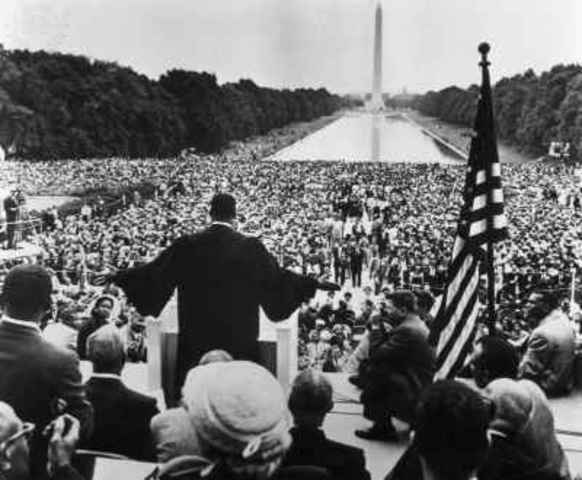 He gave his famous speech "I have a dream"  in Washington D.C.