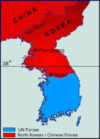 Korean War starts