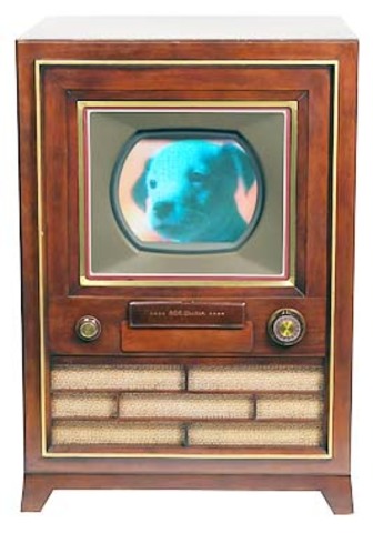 1st colored TV's go on sale