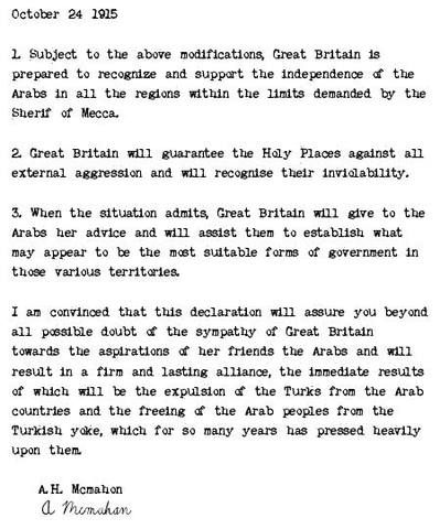 Mcmahon Hussein Coresspondence