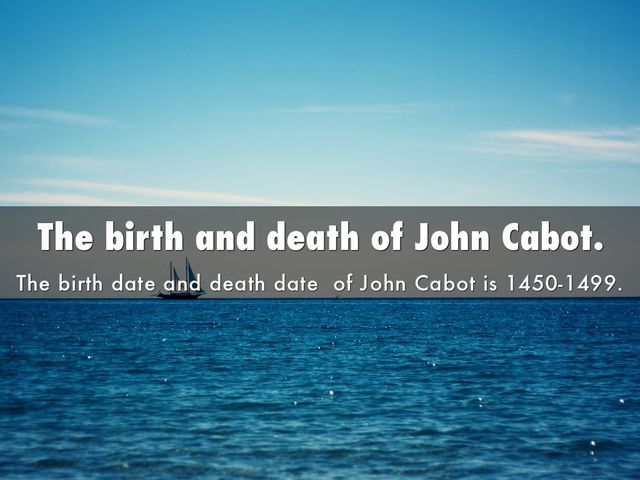 John Cabot Death