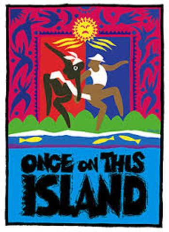 1st performance of Once on this Island