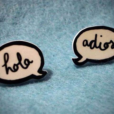 I say my first words in catalan and spanish