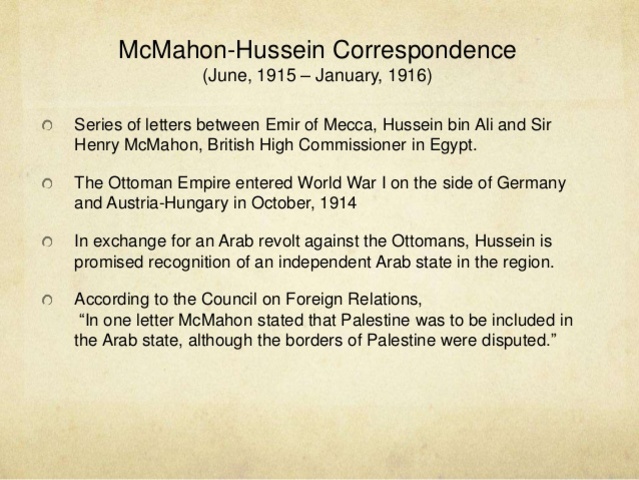 McMahonHussein correspondance