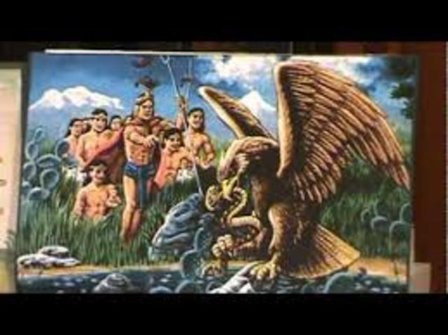 Águila devorando una serpiente