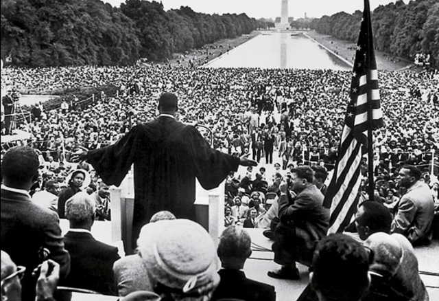 The "I have a dream" speech is given